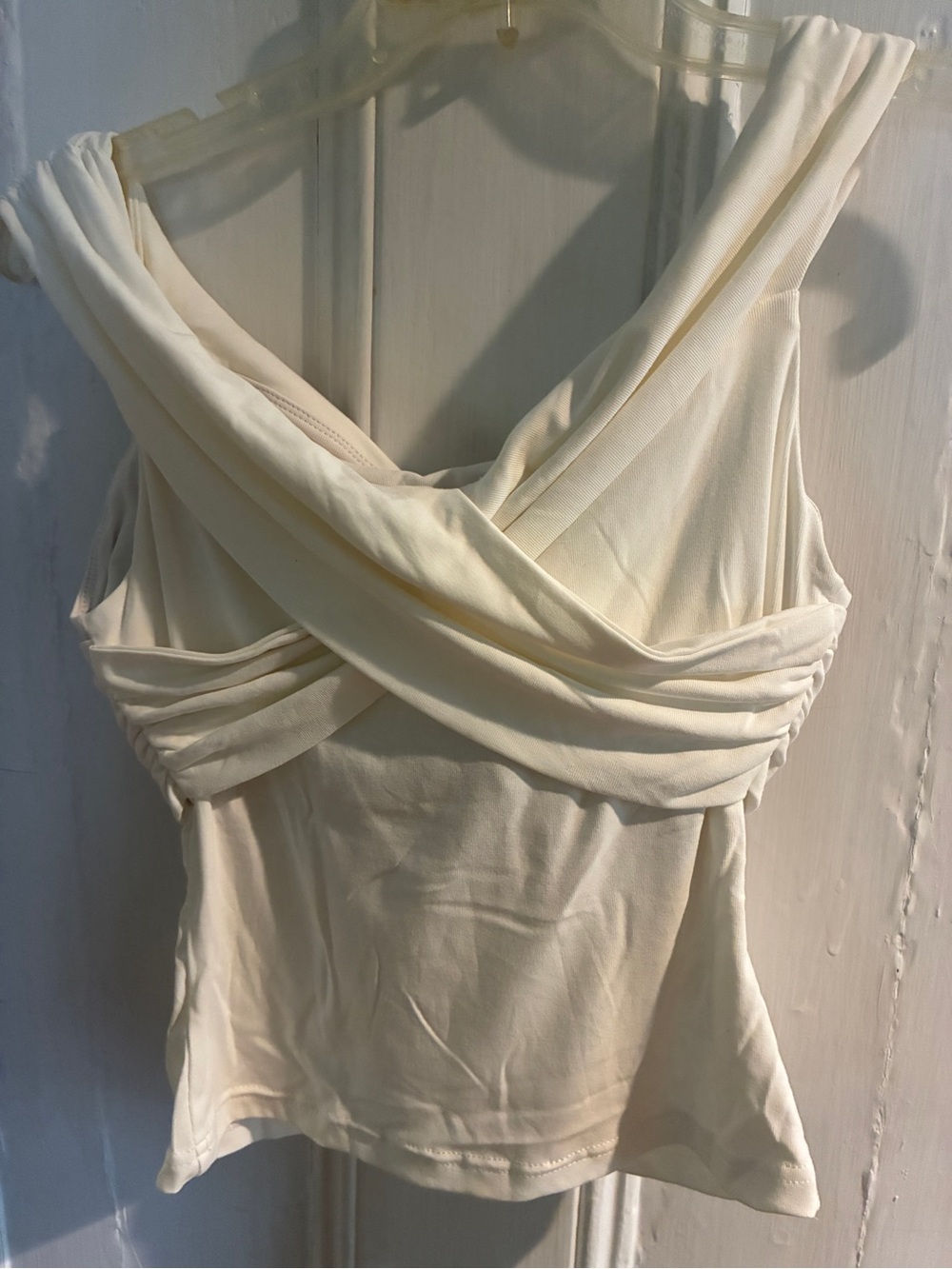 OGL Cream Crisscross Tank Top - Picture 2 of 8